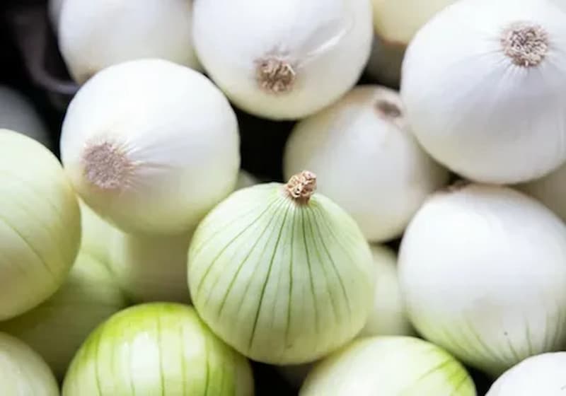 تصویر 3 از پیاز سفید تند روشن و یک نواخت برای آشپزی پر عطر